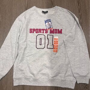 Freshman Heather Gray Sports Mom Sweatshirt